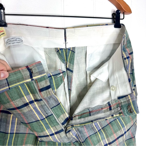 Vintage Indian Madras Plaid Lightweight Pants - Picture 4 of 11